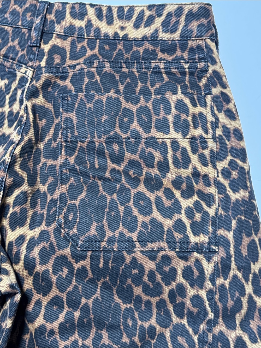 PILCRO Leopard‎ Print Barrel Wide Leg Jeans - Pants High Waist Animal Print 29 - Picture 11 of 11